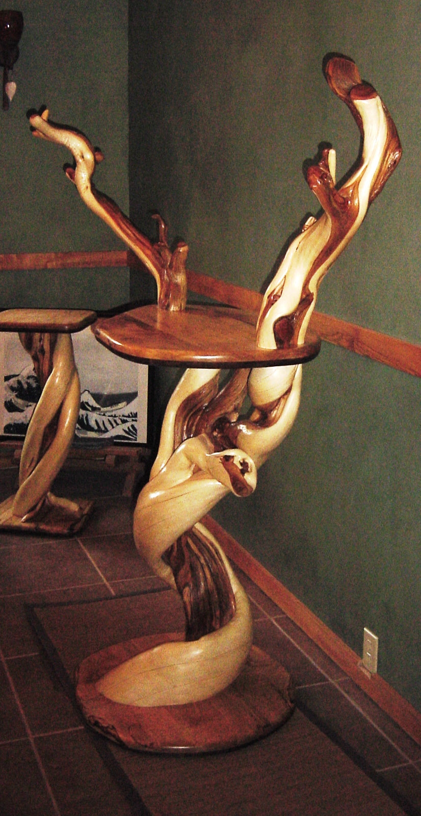 Twisted Juniper Display Table