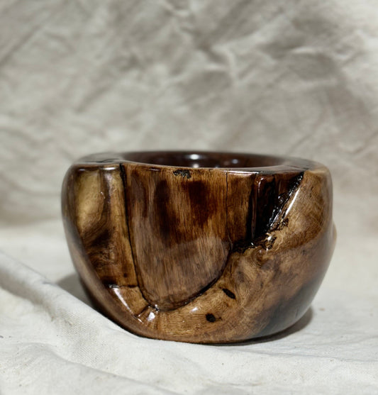 Black Walnut Wide Lip Bowl