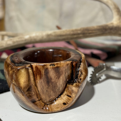 Black Walnut Wide Lip Bowl