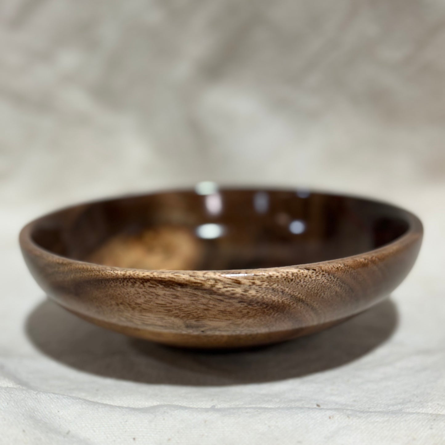 Black Walnut Bowl with Copper Epoxy Inlay