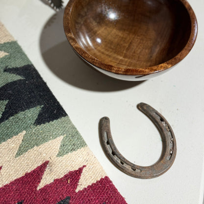 Symmetrical Black Walnut Bowl with Wide Lip