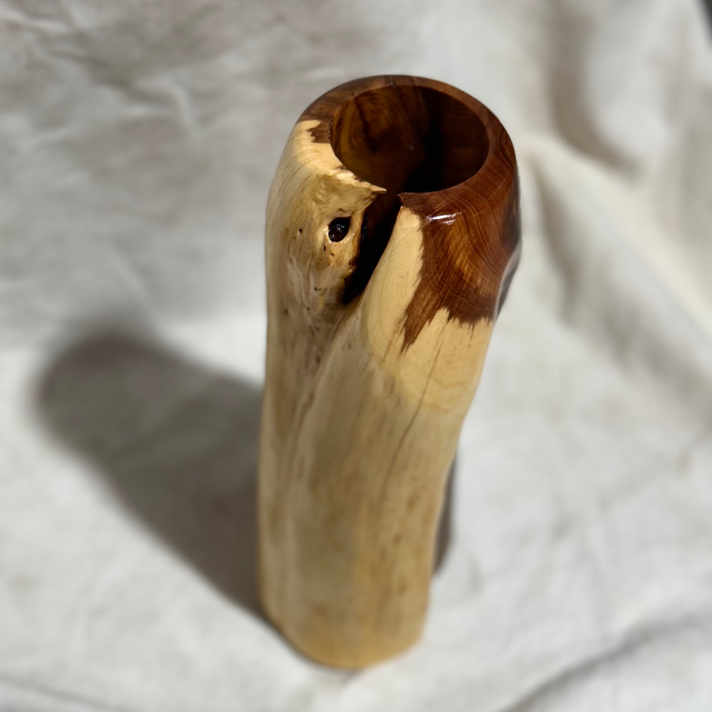 Juniper Vase with Natural Knots & Crevices