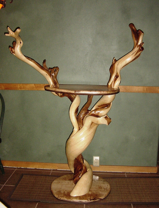 Twisted Juniper Display Table