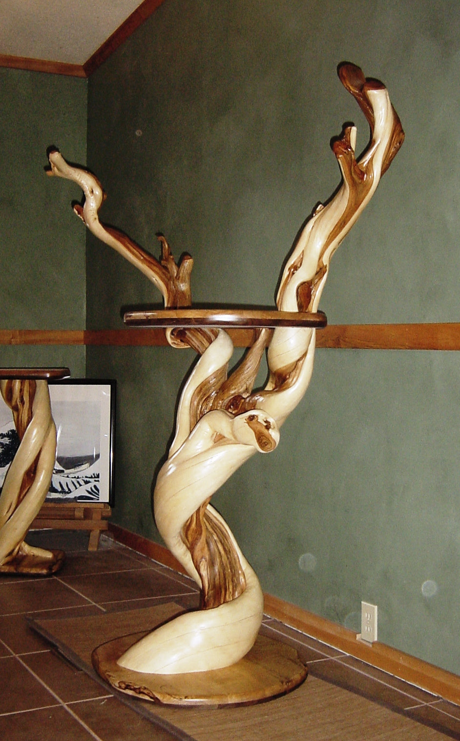 Twisted Juniper Display Table