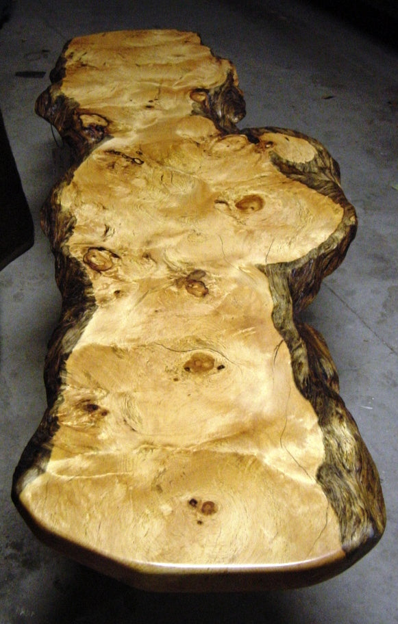 Twisted Juniper Coffee Table with Mule Deer Rack