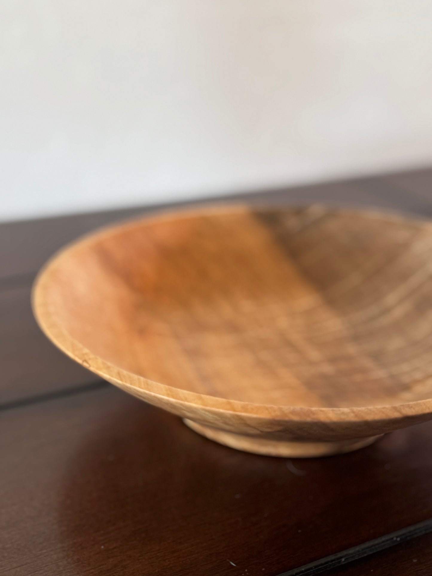 Highly Figured Maple Bowl with Natural Grey Hues