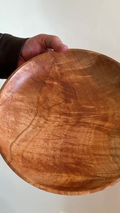 Large Highly Figured Maple Bowl