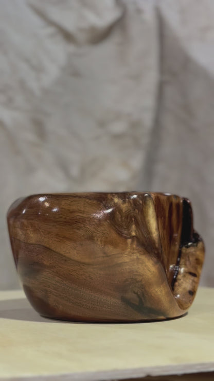 Black Walnut Wide Lip Bowl